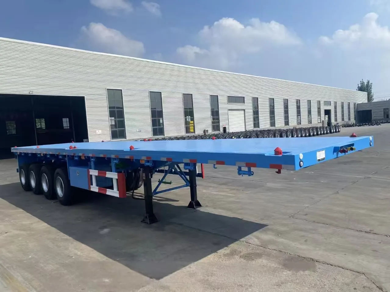 4 Axles Flatbed Trailer
