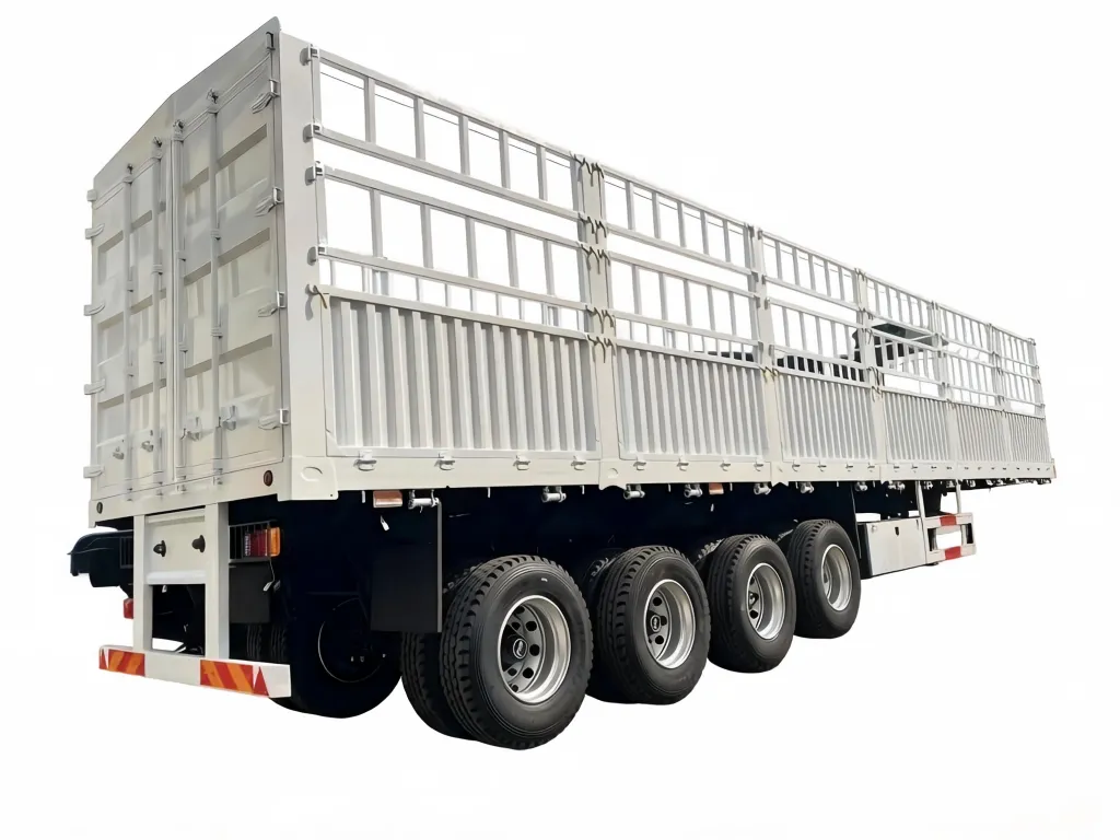 4 Axles Stake Trailer