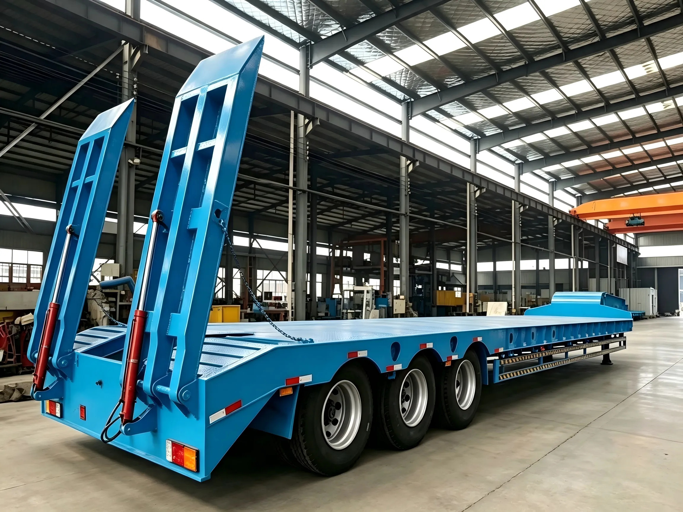 3 Axles Lowbed Trailer