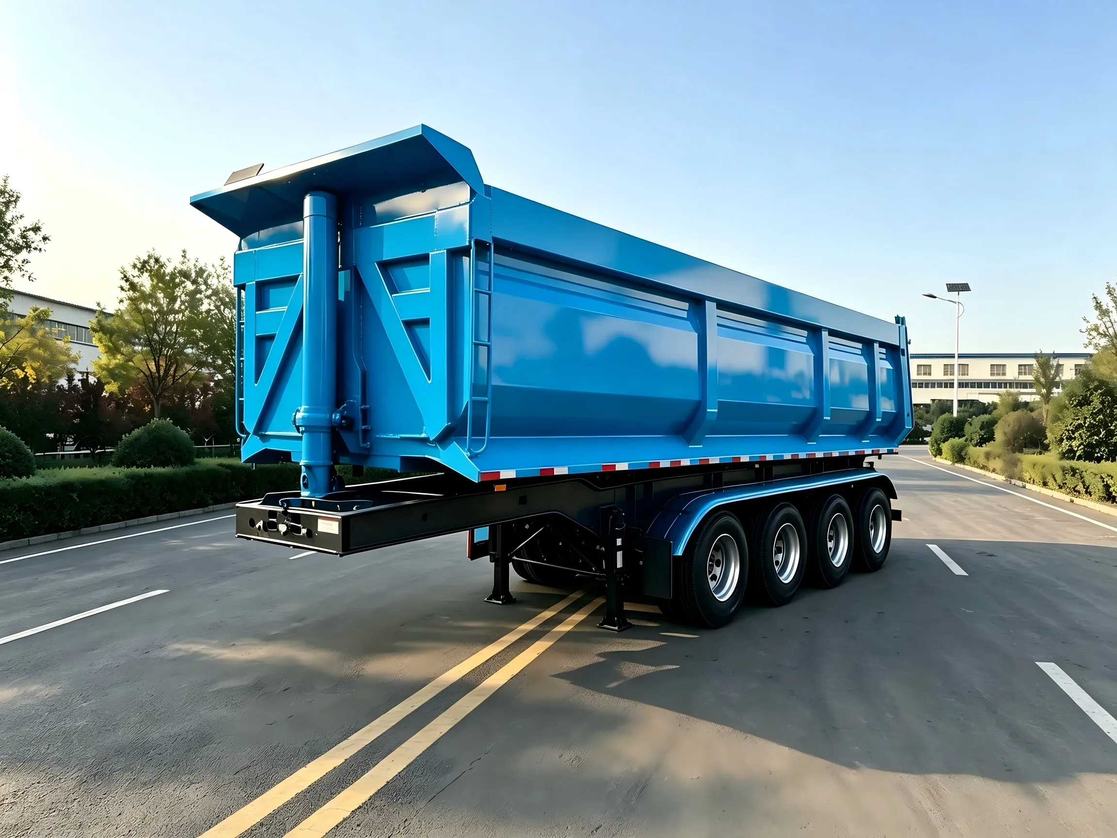 4 Axles U Shape End Tipper Trailer