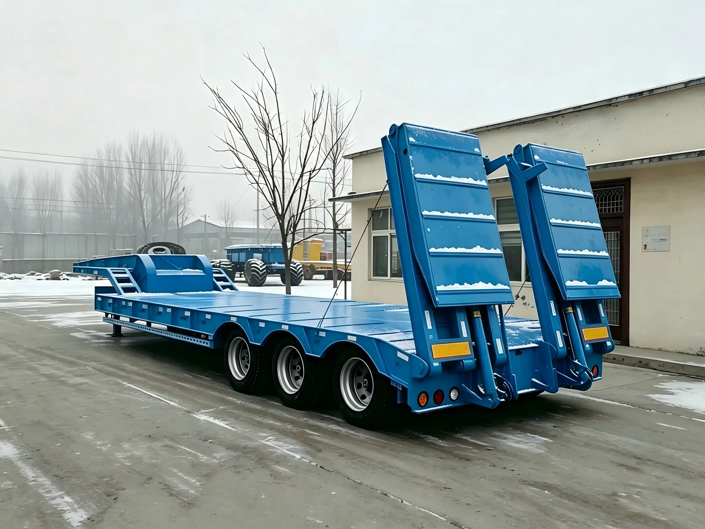 3 Axles Lowbed Trailer
