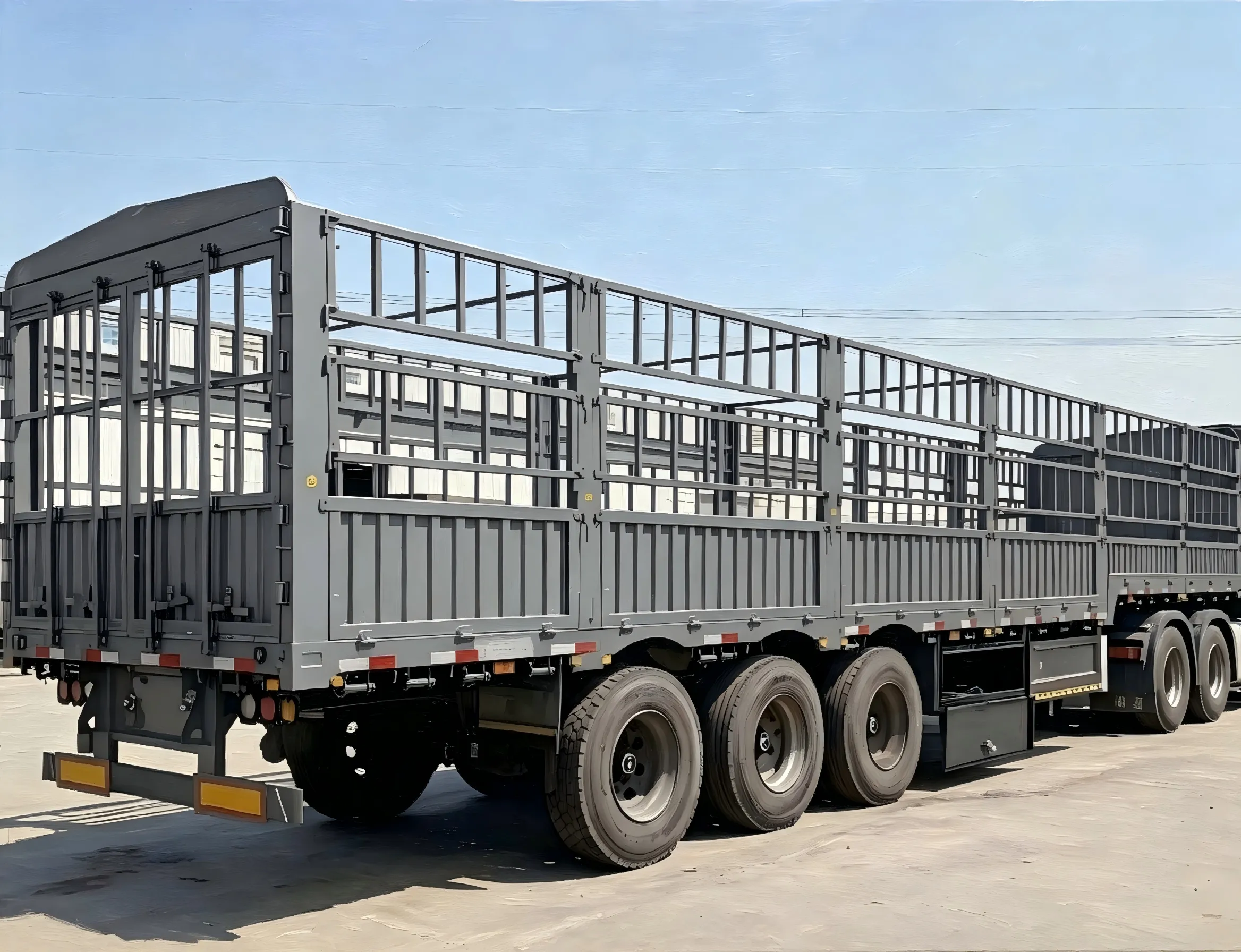 3 Axles Stake Trailer