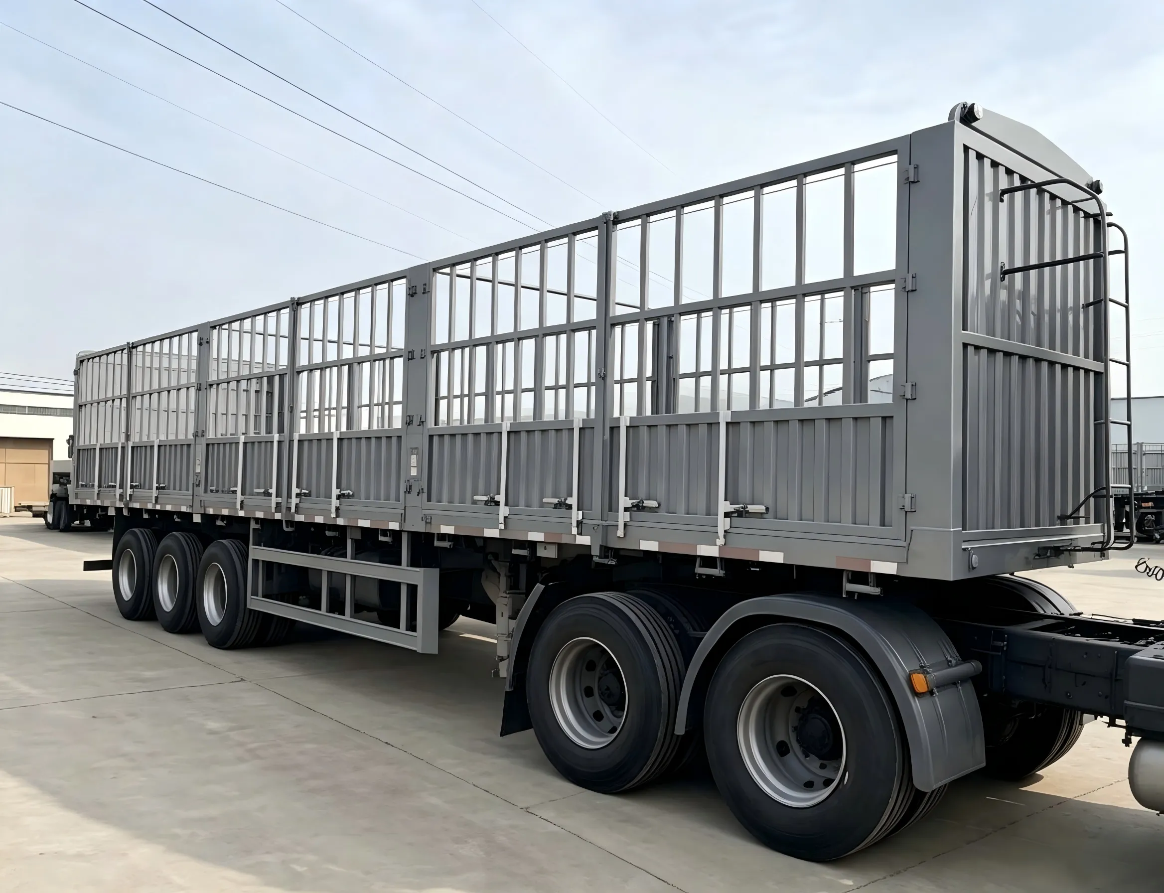 3 Axles Stake Trailer