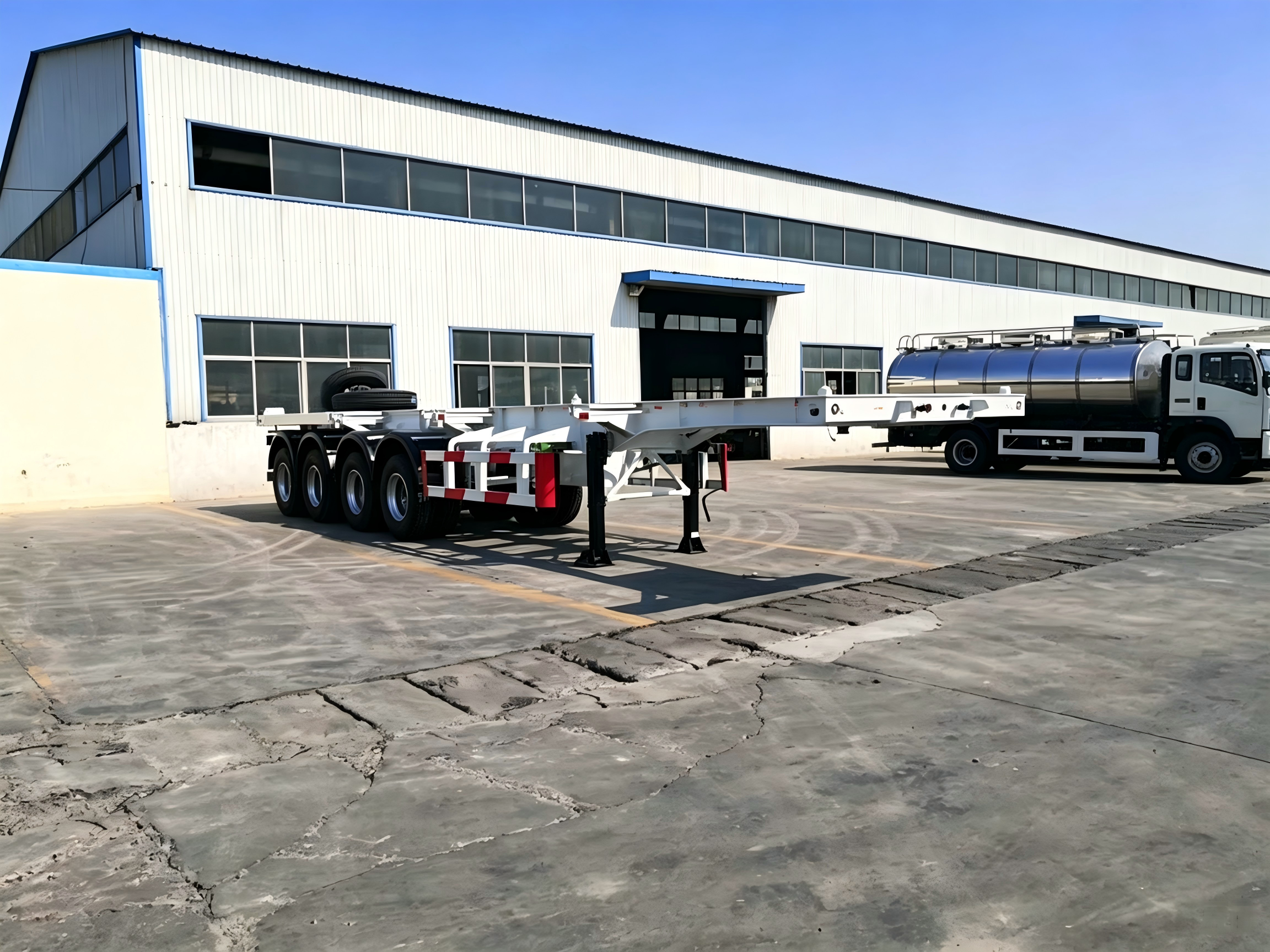 4 Axles Skeletal Trailer